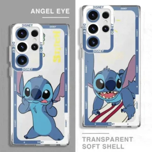 Disney Cute Stitch Phone Case for Samsung Galaxy Note10Plus 20 20Ultra S23 24 Ultra S22 S20 FE S21 Plus 5G S22Ultra Matte