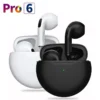 Pro6 TWS Wireless Headphones with Mic Fone Bluetooth Earphones Sport Running Earpiece for Apple iPhone Xiaomi Pro6 Earbuds - Image 3