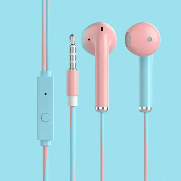 Creative Soft Eartips 3.5mm HiFi In-ear Sports Gaming Earbud Stable Transmission Anti-winding Earphone Phone Accessories - Image 4